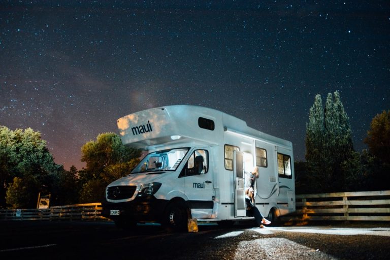 RV under the stars photograph.